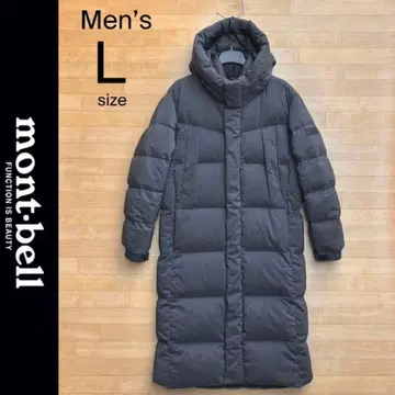 L 몽벨 다운 코트 롱다운 벤치 코트 그레이 몽벨 다운