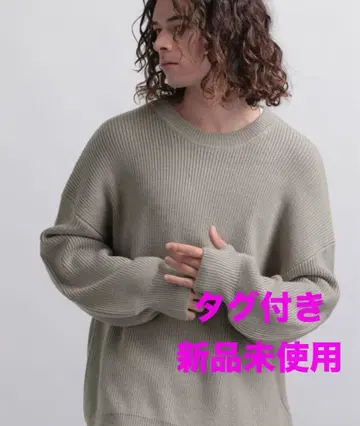 HARE 워셔블 아제 니트 PO 니트 스웨터 택 포함 미사용 새상품