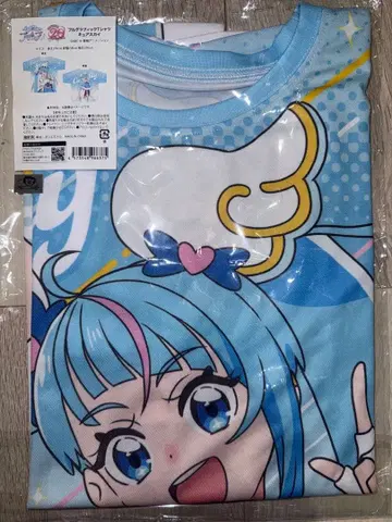 큐어 스카이 풀 그래픽 T셔츠 부르주라