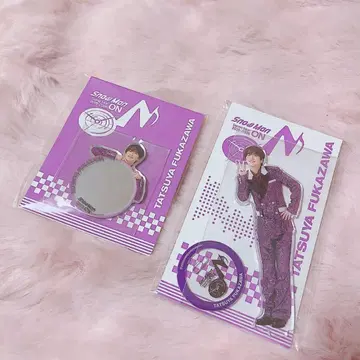 SnowMan ON 스노 아크릴 스탠드 거울 스티커 후카사와 타츠야