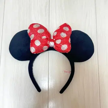 미니 머리띠 리본 스팽글