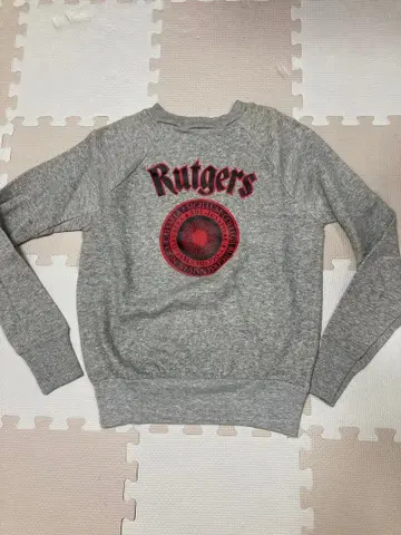 Rutgers 그레이 크루넥 트레이닝복 빈티지