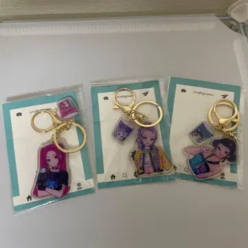 K-pop 걸즈 데몬 헌터스 키링 3개 세트 2