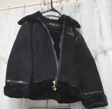 babyphat 코트 레어 y2k 블랙코어 헤이세이 무스탕