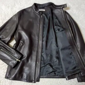 새상품급 유나이티드 애로우즈 램 가죽 싱글 라이더 양가죽 블랙 XL