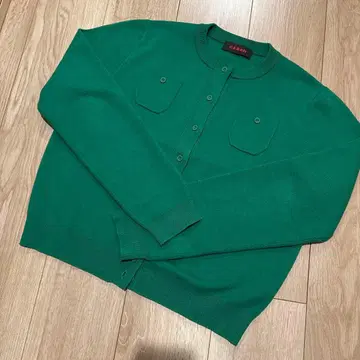 [새상품급] CABAN 크루넥 가디건 그린