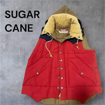 SUGAR CANE 후드 부착 다운 베스트 M