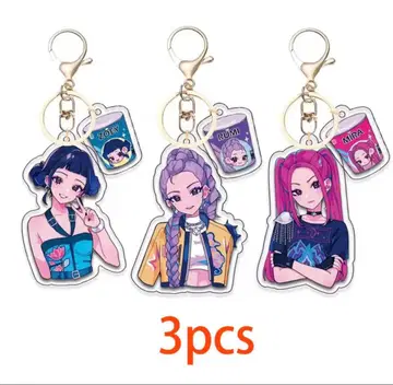 K팝 걸즈 데몬 헌터즈 키링 3종 세트 3