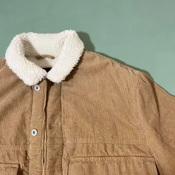 코듀로이 보아 옷깃 자켓 베이지