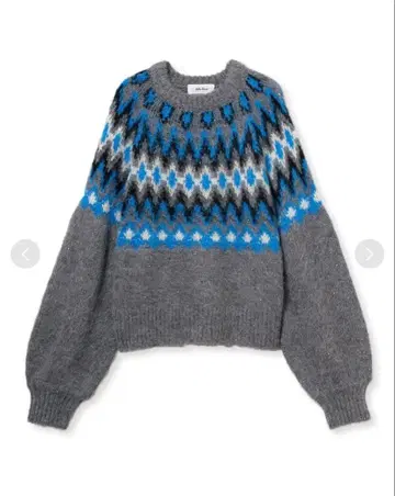 MilaOwen 알파카 샤기 노르딕 라메 니트