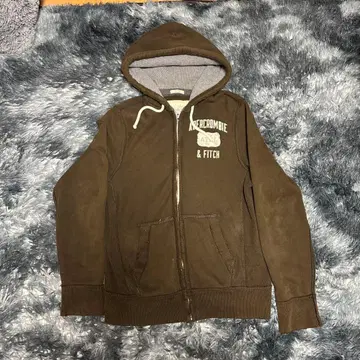 아바크롬비&피치 집업 후드티 레어 XL 브라운 브라운 빅 루즈