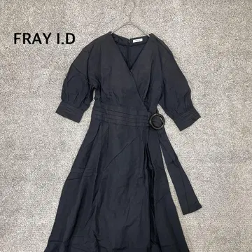 [ FRAY I.D ] 카슈쿨 플레어 원피스 롱 이너 있음 마 혼방