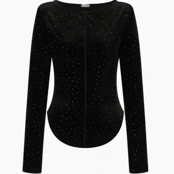 bibiy. NOIR VELOUR TOP 미사용 새상품 택 포함