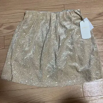 Chico 골드 미니 스커트 택 포함 새상품