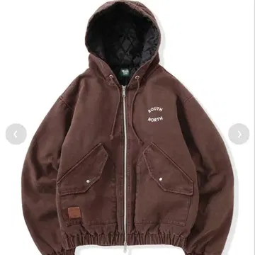 That's life 로고 덕 후드 자켓 brown M