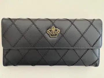 블랙 퀼팅 3단 폴더형 지갑 여성용 블랙 핑크