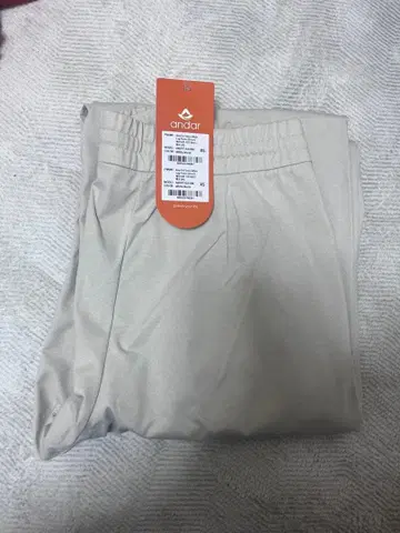 안다르 Airy Fit 속기모 와이드 팬츠 숏 XS 화이트머스크