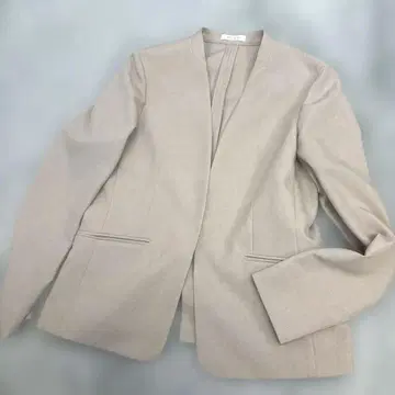 [ PLST ] 플라스테 워셔블 노카라 자켓(M) 베이지