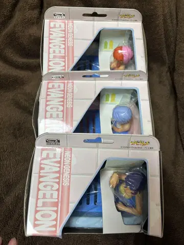 신세기 에반게리온 비누 받침 피규어 전 3종 세트 미개봉 새상품