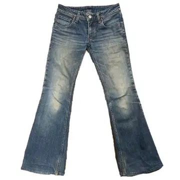 90s y2k 탄력 플레어 HRM 데님 아메카지 그런지