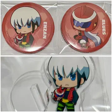 록맨 에그제 엔잔 블루스 아크릴 스탠드 BIG 캔뱃지