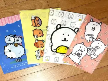 나가노 농담곰 퍼그 씨 두더지 크로켓 클리어 파일 4장 세트