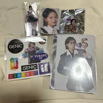 GENIC 우이 유라리 스티커 아크릴 스탠드 트레이딩 카드