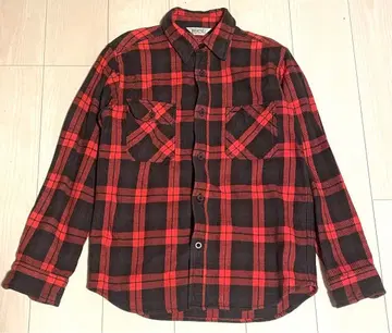 FIVEBROTHER 파이브브라더 플란넬 셔츠 체크 셔츠 L 빨간색