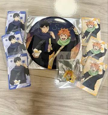 하이큐!! 코스모월드 스탬프 랠리 컴프 특대형 캔 배지 히나타 카게야마