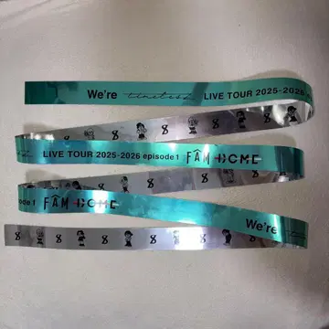 컨디션 최상 timelesz 라이브 투어 FAM 은색 테이프 풀 첫날