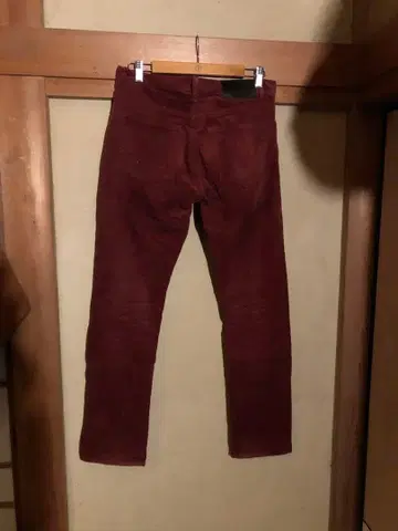 SATURDAYS NYC 버건디 코듀로이 팬츠 30