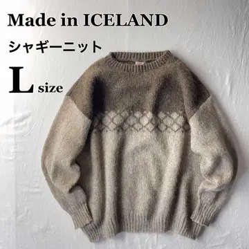 아이슬란드제 샤기 니트 L 사이즈 k5
