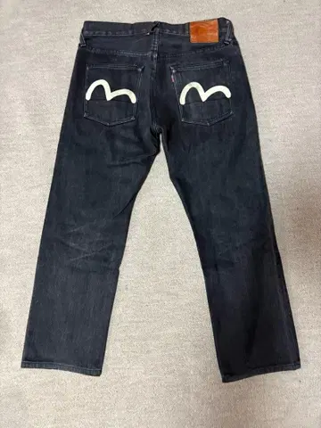 EVISU 에비수 데님 블랙 33 x 35