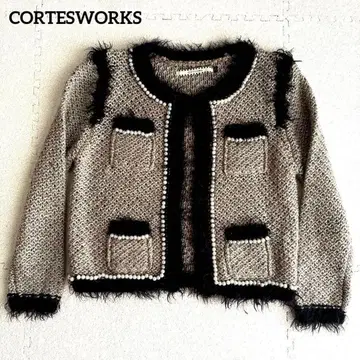 CORTESWORKS 펄 장식 자켓 새상품급 럭셔리 고급