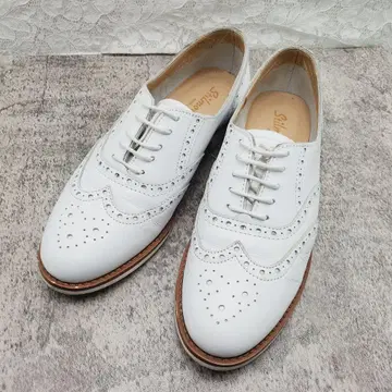 스틸모다 이탈리아제 윙팁 천연 가죽 화이트 23.5cm 화이트