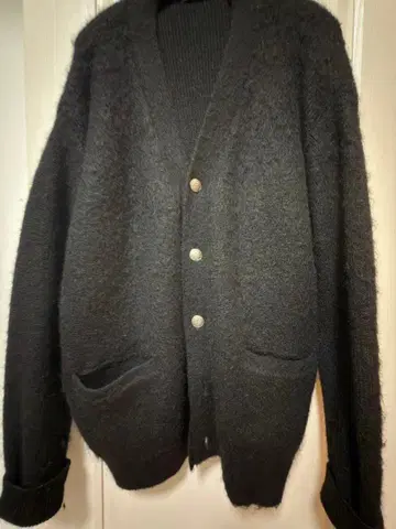 덴함 콘초 버튼 모헤어 가디건