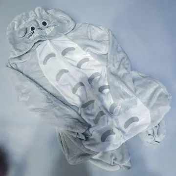 이웃집 토토로 인형옷 파자마 좌우 포켓 있음 후드 부착 룸웨어