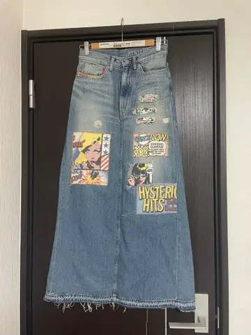 HYSTERIC 그래픽 데님 스커트