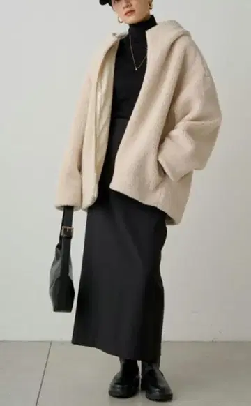 Loungedress 후디 보아 블루종