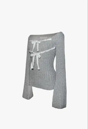 THEREDTHREAD S rib knit tops ribbon