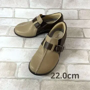 [ 새상품급 ] 토키노쿠츠 슬립온 천연 가죽 외반족지 4E 22.0