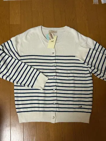 CROCODILE 스트라이프 가디건 LL 사이즈 정가 13,200