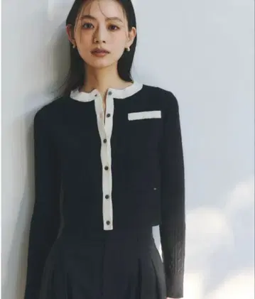 anuans 리틀 케이블 니트 가디건 니트