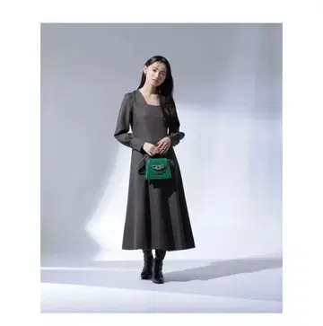 NATURAL BEAUTY BASIC 스퀘어 넥 원피스 M