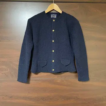 네이비 버튼 가디건