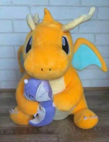 망나뇽 미뇽 대기만성 안고 다니는 봉제 인형 해외 공식 포켓몬