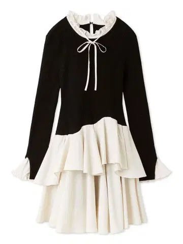 SNIDEL Sustainable 도킹 미니 니트 원피스