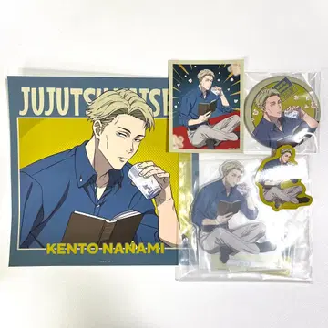 주술회전 세가 럭키 쿠지 나나미 켄토 캔뱃지 아크릴 스탠드 스티커