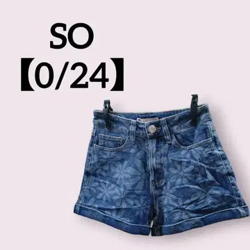 SO [ 0/24 ] 하이웨스트 맘 숏팬츠 청바지 팬츠