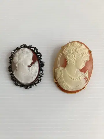 카메오 브로치 펜던트 탑 빈티지 액세서리